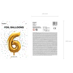 Online Balon Metal Foliowy Cyfra 