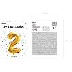 Discount Balon Metal Foliowy Cyfra