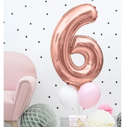 Best Balon Pink Metal Foliowy Cyfra