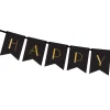 Online Baner New Year Ze Zlotym Napisem 2,5 M Ozdoby Ścienne I Wiszące