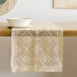 Sale Bieznik Crochet Szydelkowy Bezowy 40X160 Cm Biezniki