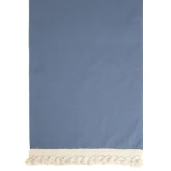 Outlet Bieznik Summer Z Fredzelkami Niebieski 40X160 Cm Biezniki
