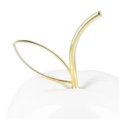Clearance Dekoracja Stojaca Keo Jablko Biale 9X12 Cm Sale