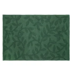 Cheap Dywanik Lazienkowy Chelli Zakardowy Zielony W Listki 50X70Cm Dywaniki Łazienkowe