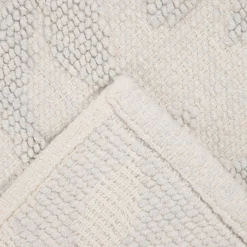 Flash Sale Dywanik Lazienkowy Chelli Zakardowy Bezowy W Listki 50X70Cm Dywaniki Łazienkowe