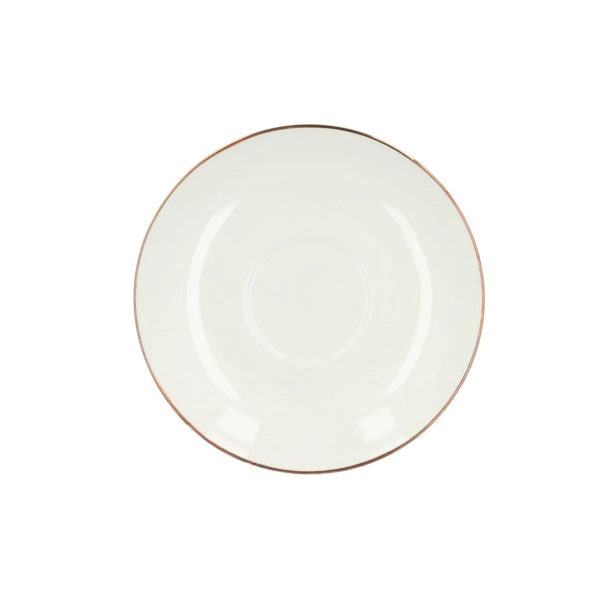 Fashion Filizanka Auro Z Podstawka Ze Zlota Obwodka 0,21 L Zastawa Porcelanowa