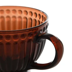 Fashion Filizanka Barrel Bursztynowa Ze Zdobieniami 0.36 Filizanki Szklane