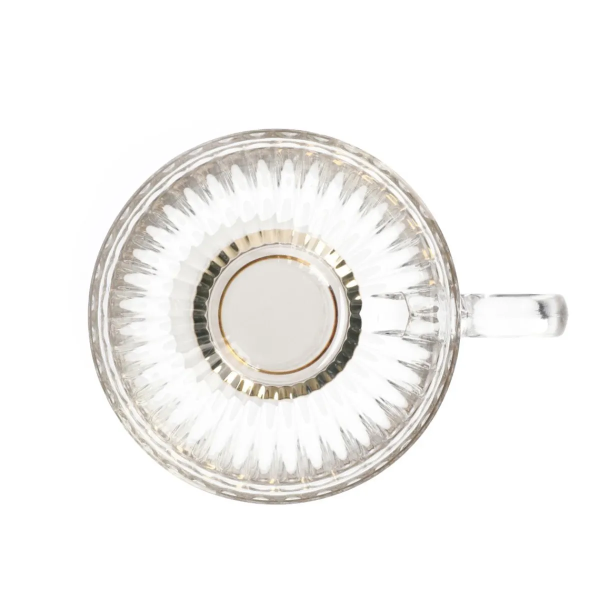 Shop Filizanka Barrel Szklana W Paski Ze Zlota Nozka 0,36 L Naczynia Ogródowe I Piknikowe