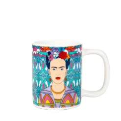 Cheap Filizanka Frida Kahlo Do Espresso Ze Spodkiem Turkusowa 0,08 L Filizanki