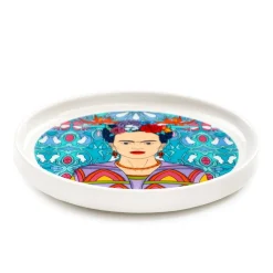 Cheap Filizanka Frida Kahlo Do Espresso Ze Spodkiem Turkusowa 0,08 L Filizanki