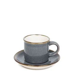 Shop Filizanka Larisa Do Espresso Ze Spodkiem Szara 0,08 L Naczynia Ogródowe I Piknikowe