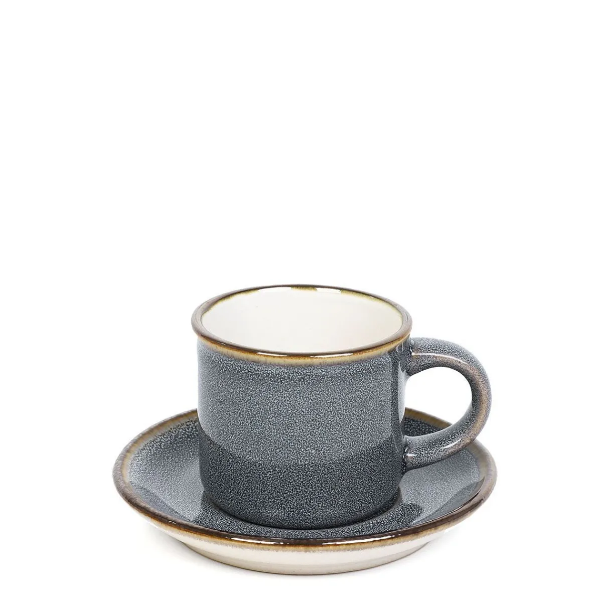 Shop Filizanka Larisa Do Espresso Ze Spodkiem Szara 0,08 L Naczynia Ogródowe I Piknikowe