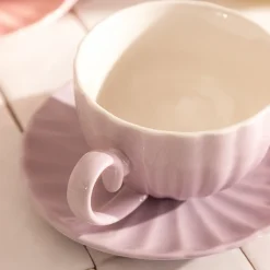 Discount Filizanka Mina Ze Spodkiem Fioletowa 0,28 L Filizanki