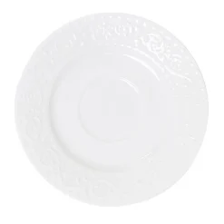 Store Filizanka Sylia Duza Biala Z Ornamentem 0,25 L Zastawa Porcelanowa