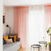 Cheap Firanka Adi Z Pomponikami Rozowa 140X250 Cm Zasłony I Firany