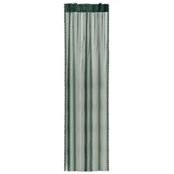 Best Firanka Adi Z Pomponikami Zielona 140X250 Cm Zasłony I Firany