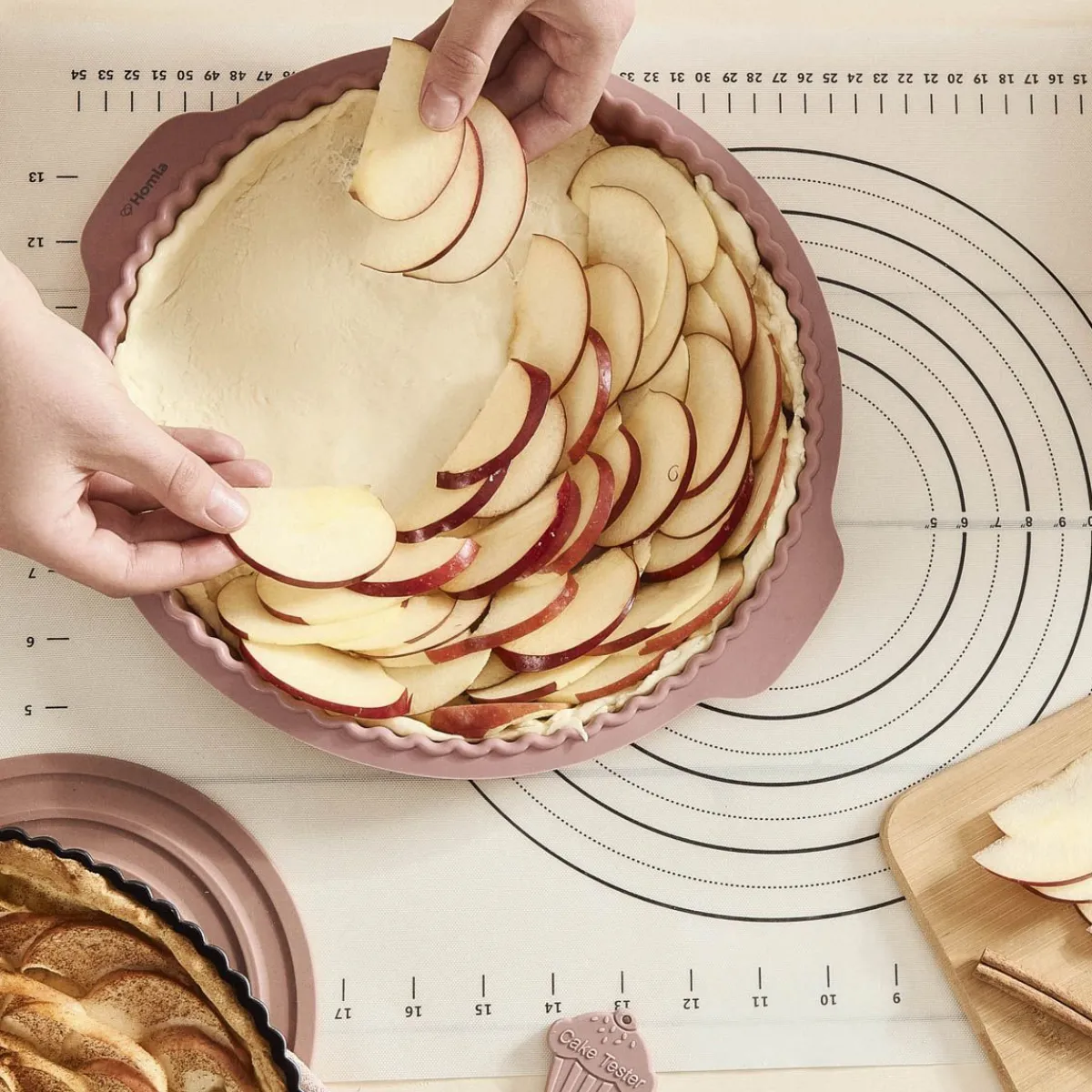 Discount Forma Easy Bake Na Tarte Silikonowa Rozowa 31 Cm Naczynia Do Zapiekania