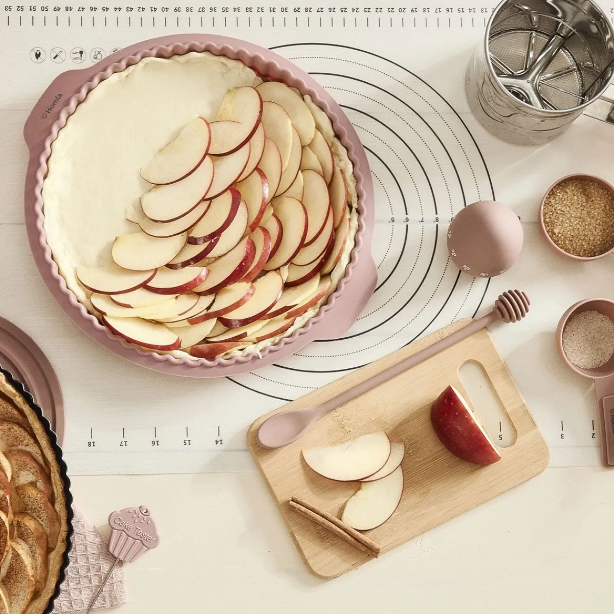 Discount Forma Easy Bake Na Tarte Silikonowa Rozowa 31 Cm Naczynia Do Zapiekania