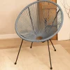 Outlet Fotel Acapulco Jasno 93X73X85 Cm Krzesła Ogródowe