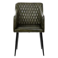 Best Sale Fotel Brizo W Obiciu Ze Skory Bawolej Zielone 55X60X86 Cm Fotele