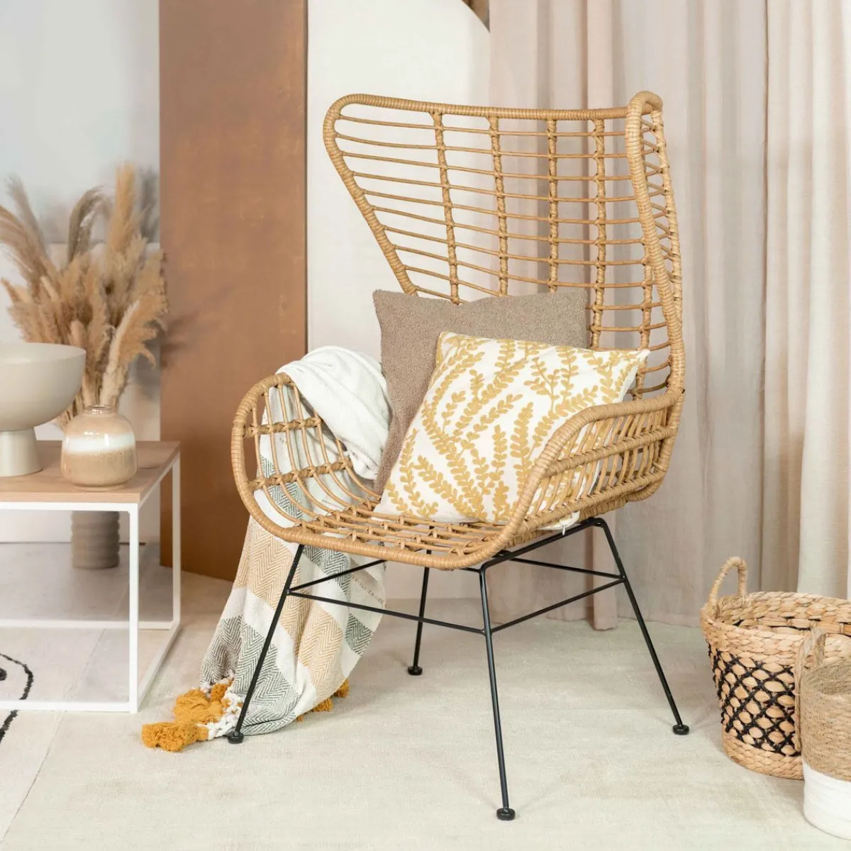 Cheap Fotel Jardin Pleciony 70X80X110Cm Krzesła Ogródowe
