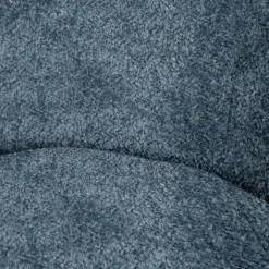 Best Sale Fotel Lunaire Obrotowy W Tkaninie Teddy Boucle Granatowy 86X76X87 Cm Fotele