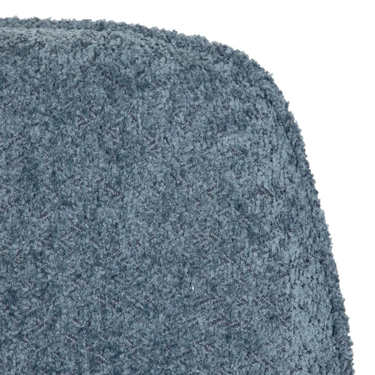 Best Sale Fotel Lunaire Obrotowy W Tkaninie Teddy Boucle Granatowy 86X76X87 Cm Fotele