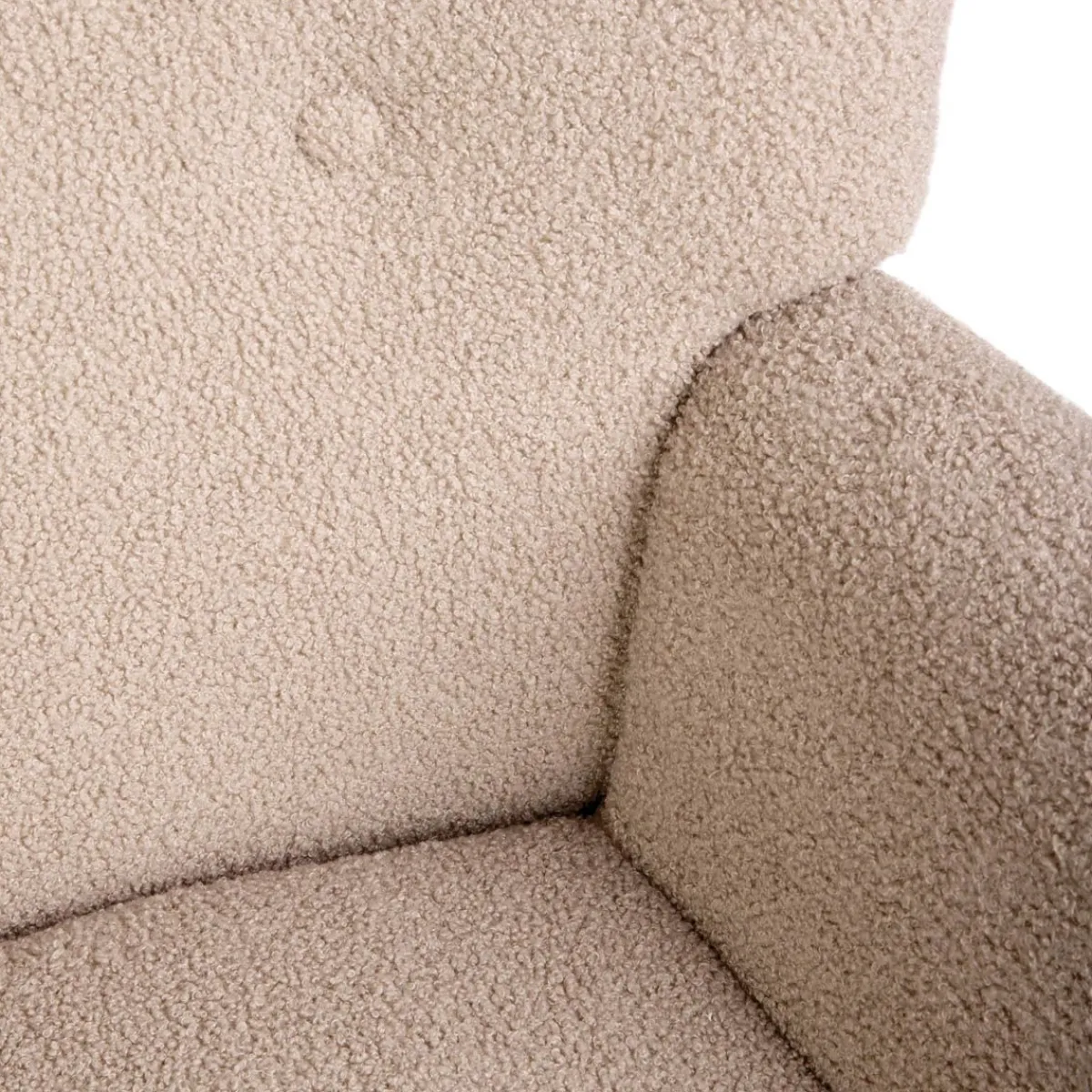 Store Fotel Moss Teddy Boucle Bujany Bezowy W Tkaninie Teddy Boucle 72X73X92 Cm Fotele