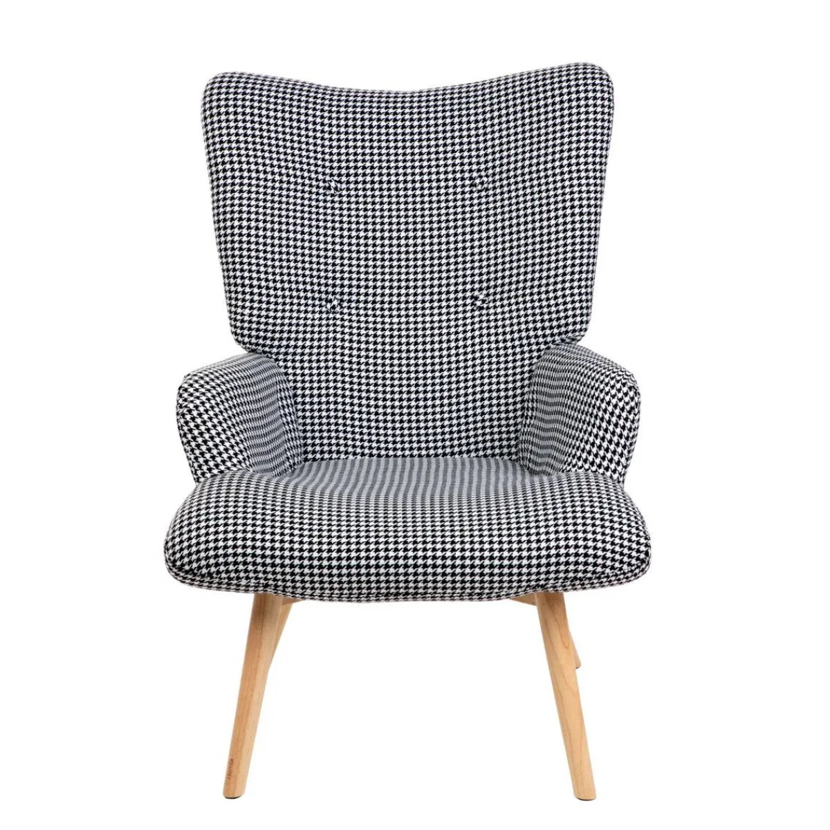 Best Fotel Moss W Bialo-Czarna Pepitke 70X95Cm Fotele