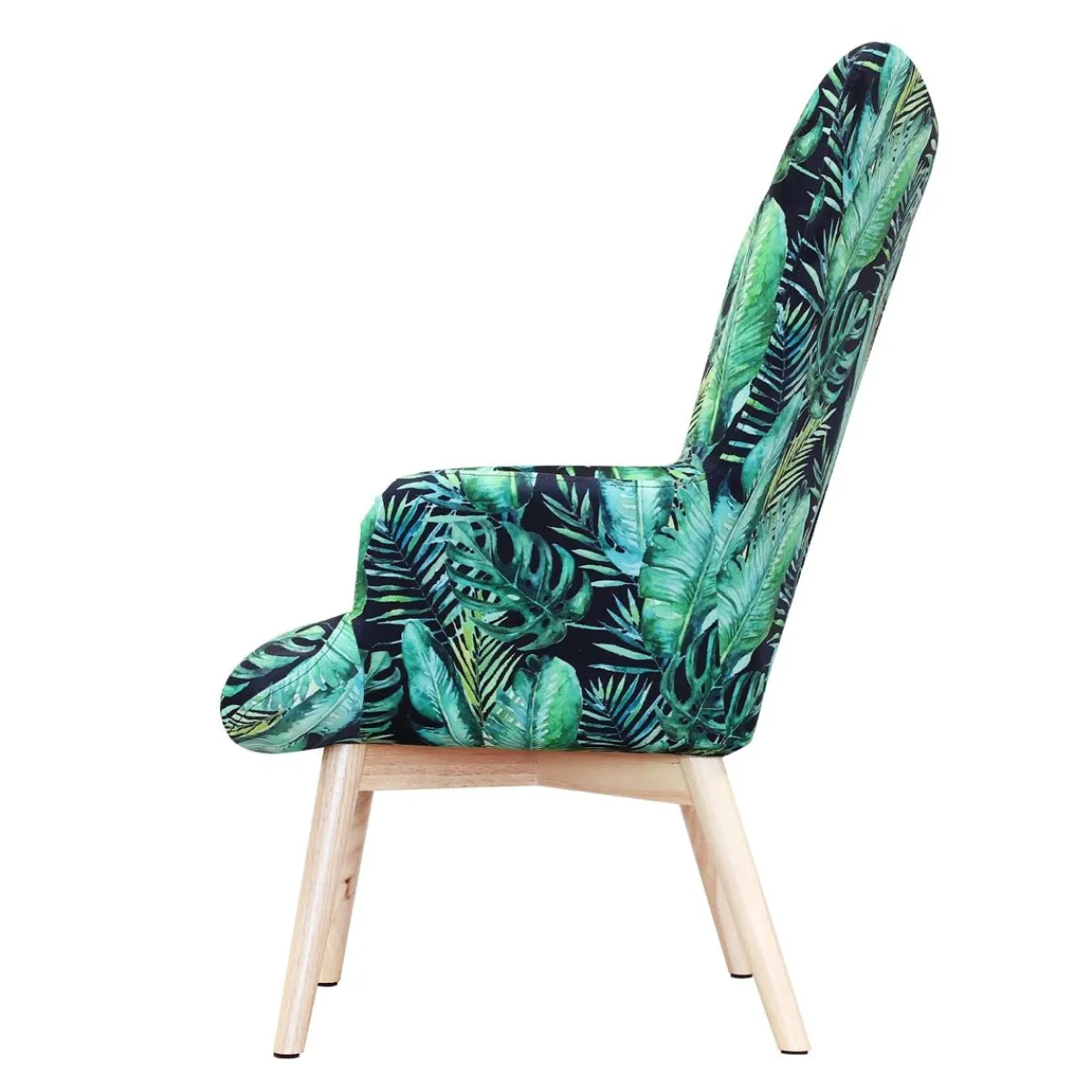 Store Fotel Moss Welurowy Z Motywem Lisci 70X95Cm Fotele