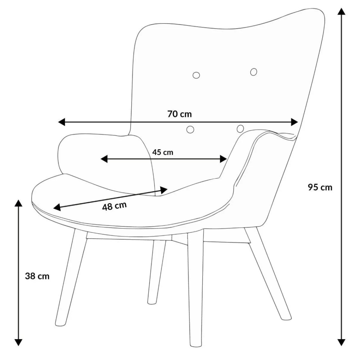 Store Fotel Moss Welurowy Z Motywem Lisci 70X95Cm Fotele