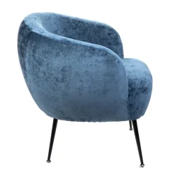 Store Fotel Pallstol Szenilowy Granatowy 72X70X74Cm Fotele