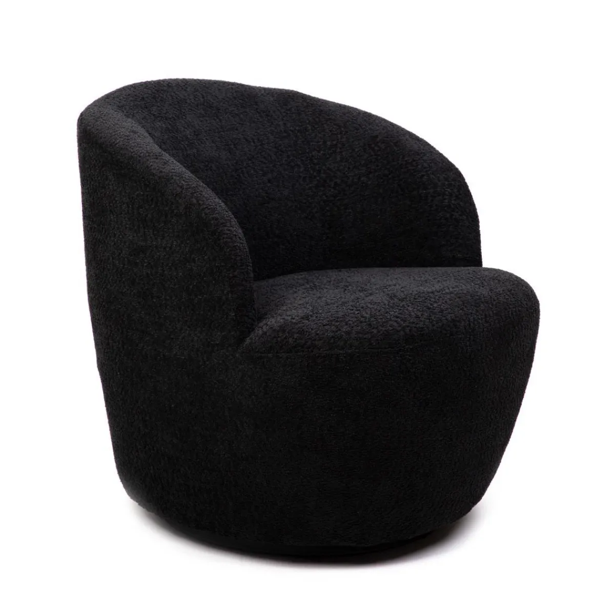 Outlet Fotel Svingen Obrotowy Czarny 65.5X77X69Cm Fotele
