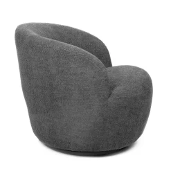Best Sale Fotel Svingen Obrotowy Szary 65.5X77X69Cm Fotele