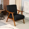 Best Fotel Terra Welurowy Nogi Ciemnobrazowe 70X75X87 Cm Fotele