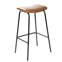Flash Sale Hoker Lumbar W Obiciu Ze Skory Bawolej Brazowe 47X38X77 Cm Hokery