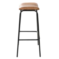 Flash Sale Hoker Lumbar W Obiciu Ze Skory Bawolej Brazowe 47X38X77 Cm Hokery