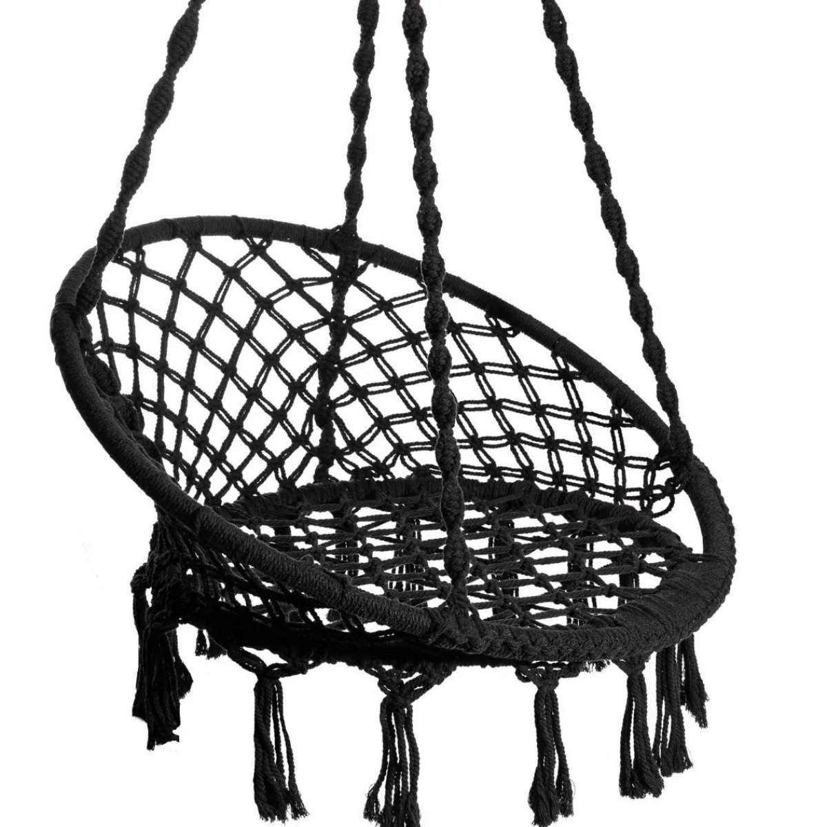 Cheap Hustawka Circle Czarna 82X60X115-138 Cm Hustawki Na Balkon