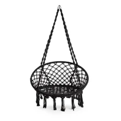 Cheap Hustawka Circle Czarna 82X60X115-138 Cm Hustawki Na Balkon