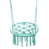 Fashion Hustawka Circle Doira Makrama Turkusowa 82X60X115-138 Cm Hustawki Na Balkon
