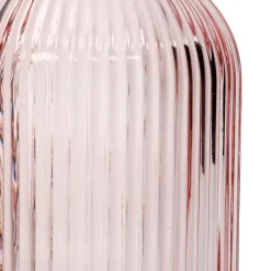 Store Karafka Natia Ryflowana Z Korkiem Rozowa 1 L Karafki