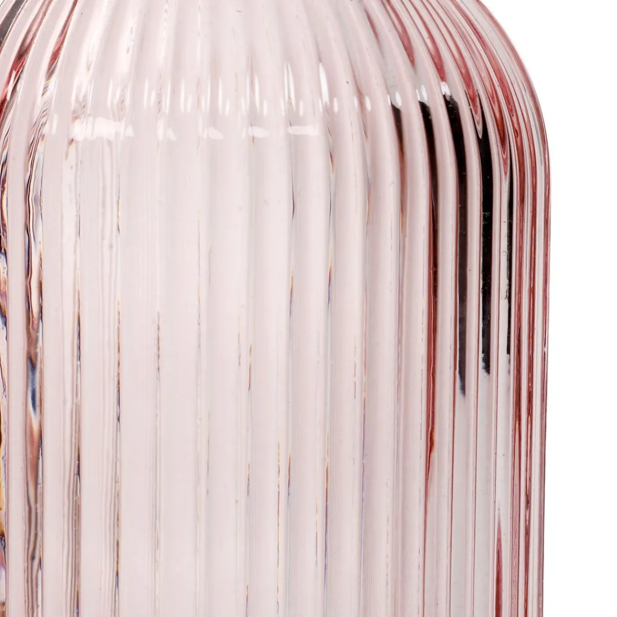 Store Karafka Natia Ryflowana Z Korkiem Rozowa 1 L Karafki