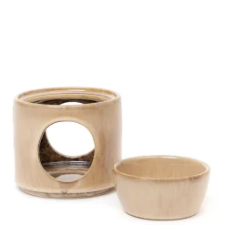 Clearance Kominek Soleto Ceramiczny Bezowy 9X9X10 Cm Kominki I Woski