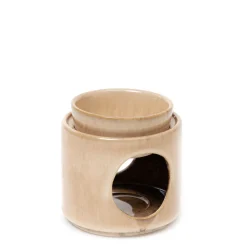 Clearance Kominek Soleto Ceramiczny Bezowy 9X9X10 Cm Kominki I Woski