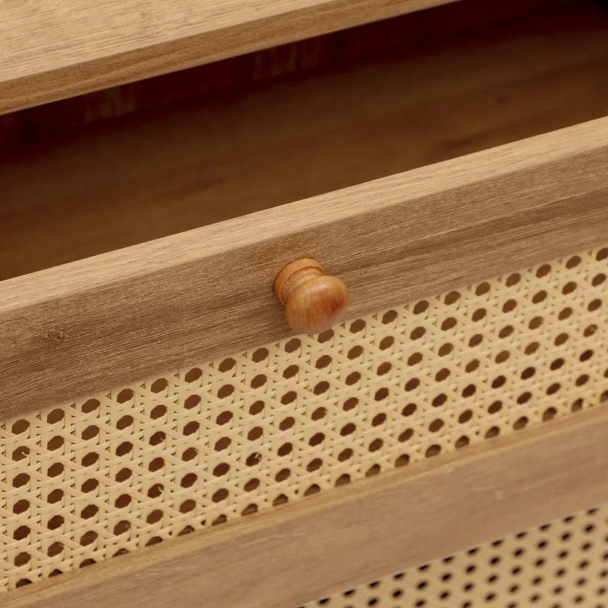 New Komoda Notto Z Rattanem 74X35X86 Cm Komody