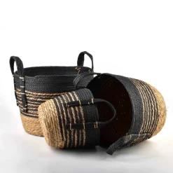 Sale Komplet Koszy Bali 30X24 Cm; 26X22 Cm; 20X18 Cm 3 Szt. Kosze I Koszyki