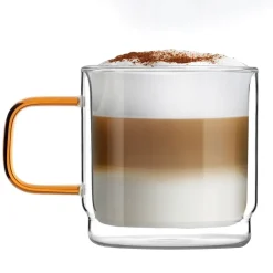 Cheap Komplet Szklanek Amber Z Podwojna Scianka 2 Szt. 320 Ml Szklanki