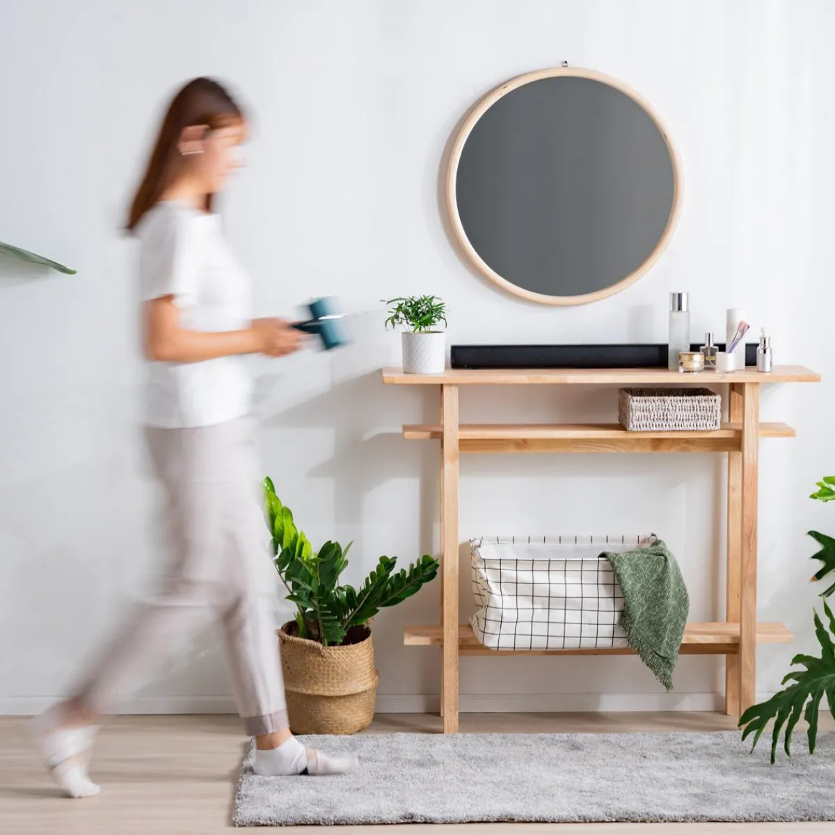 Best Konsola Langi Naturalny 1070X30X90 Cm Szafki