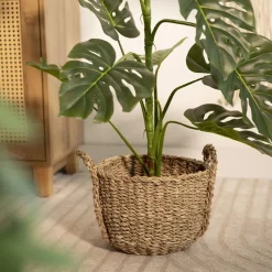 Store Kosz Do Przechowywania Derya Z Uchwytem 28X20 Cm Koszyki Do Łazienki
