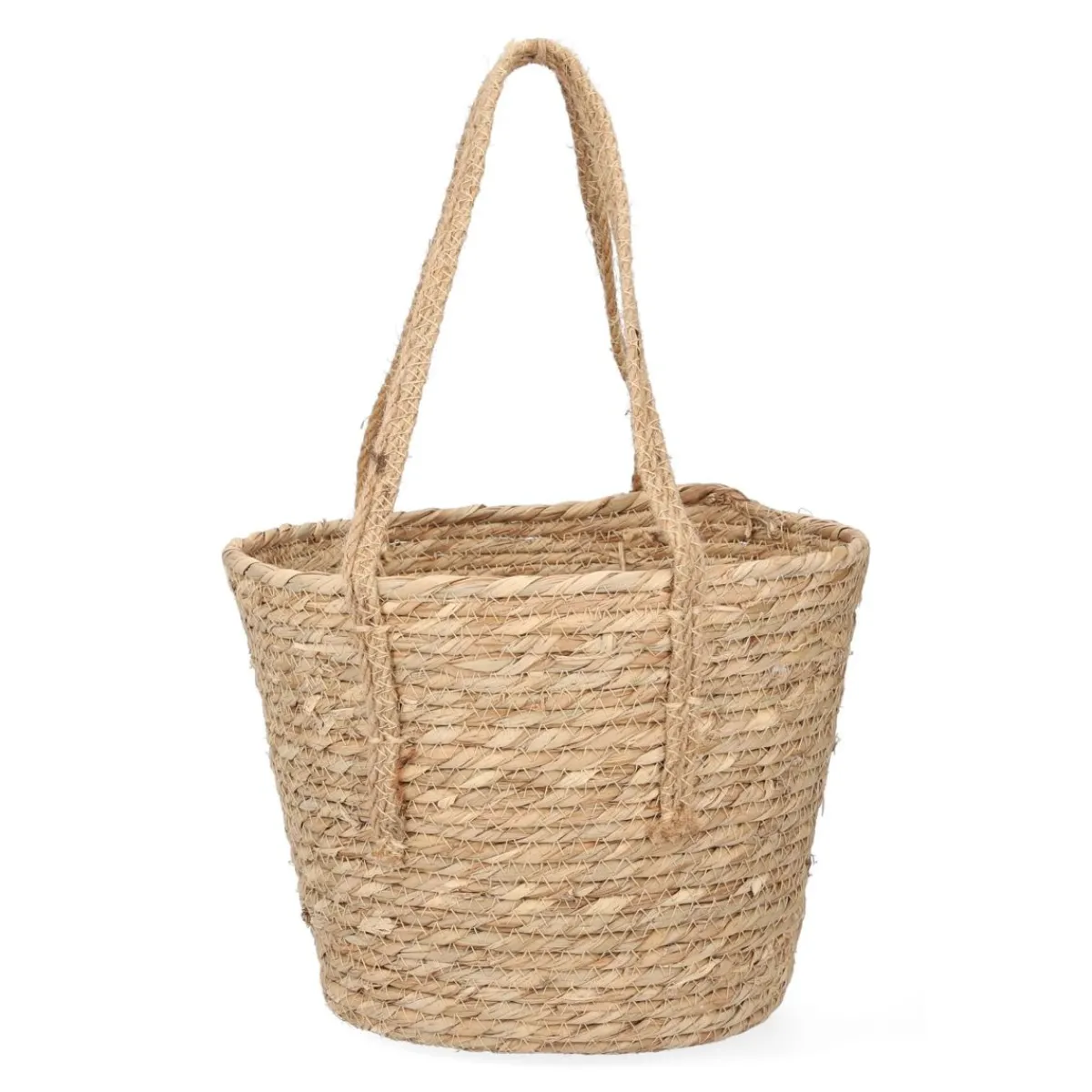 Fashion Kosz Lumbo Z Trawy Morskiej Z Uchwytami 28X25 Cm Koszyki Do Łazienki